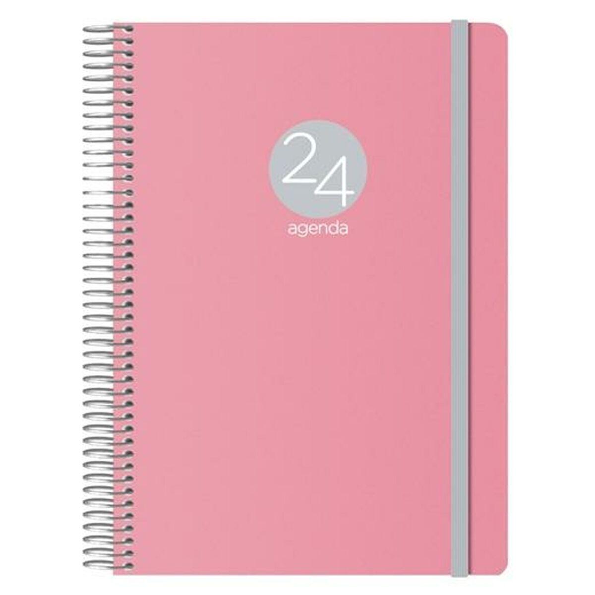 Agenda MEMPHIS  DOHE 2024 Anual Rosa 15 x 21 cm