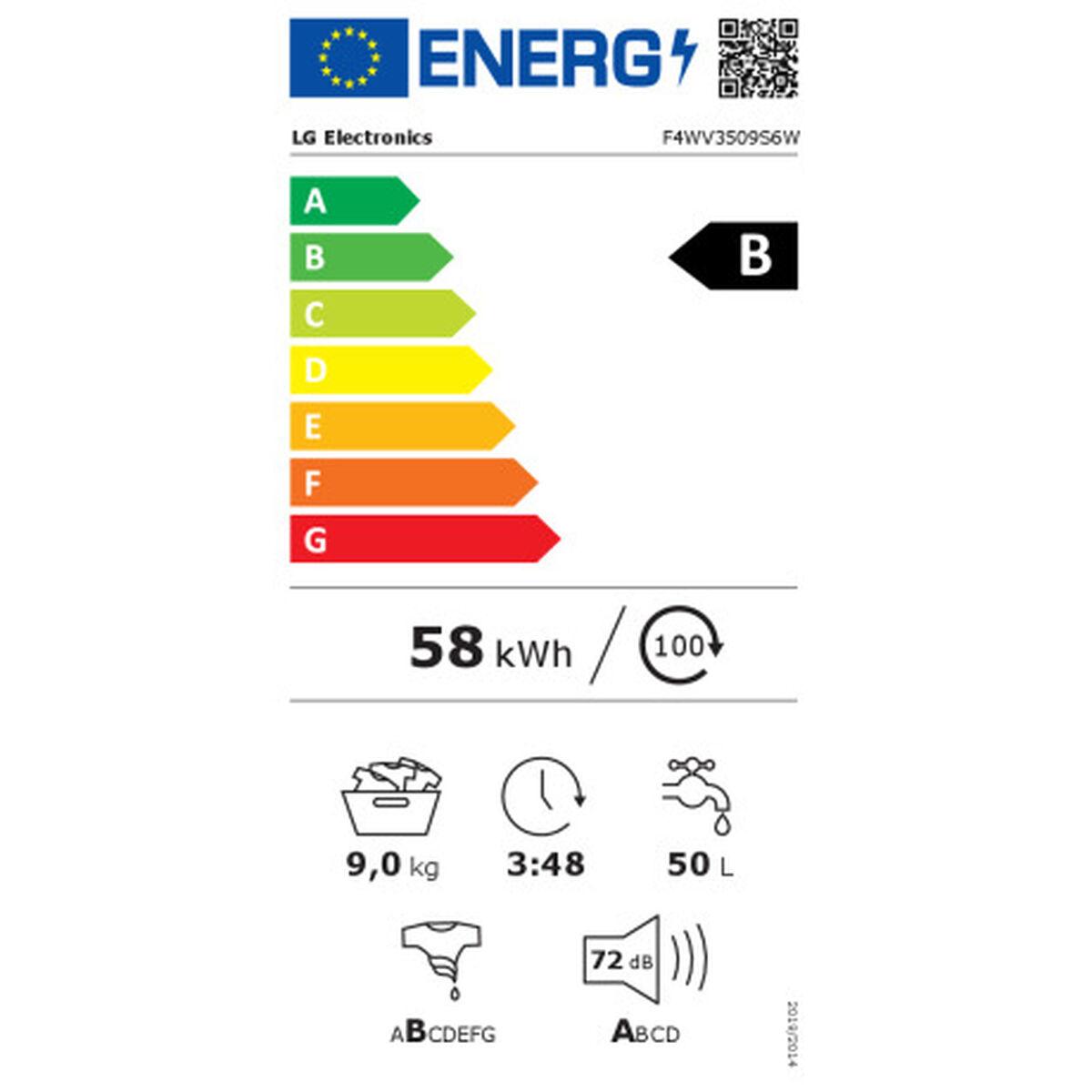 Lavadora LG F4WV3509S6W 1400 rpm 9 kg