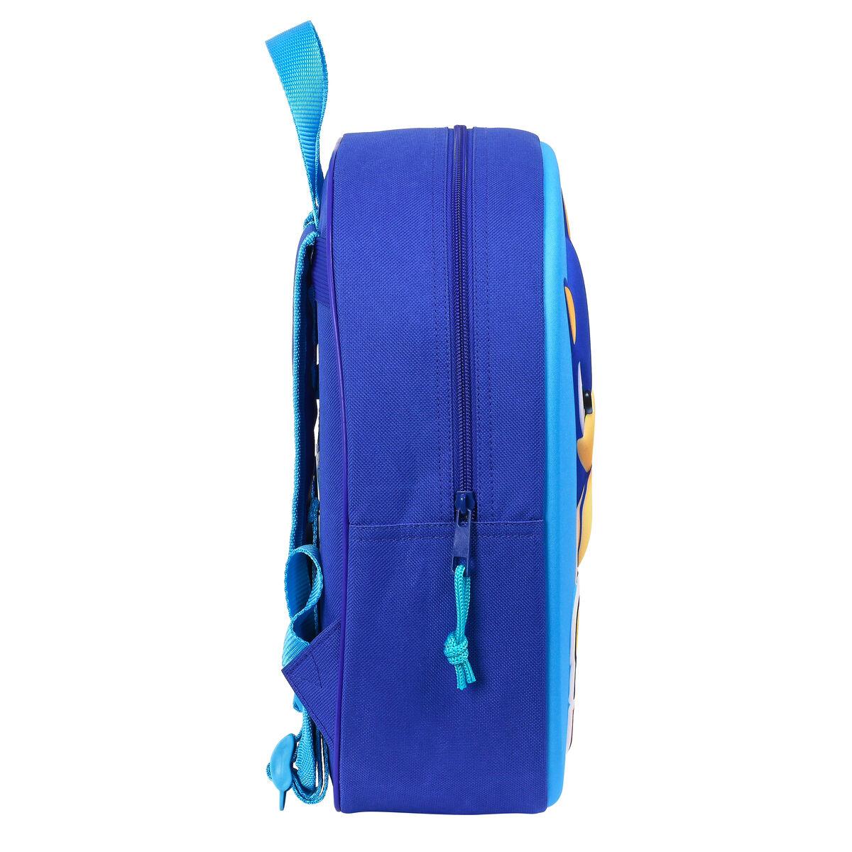 Mochila Escolar 3D Sonic Speed Azul 27 x 33 x 10 cm