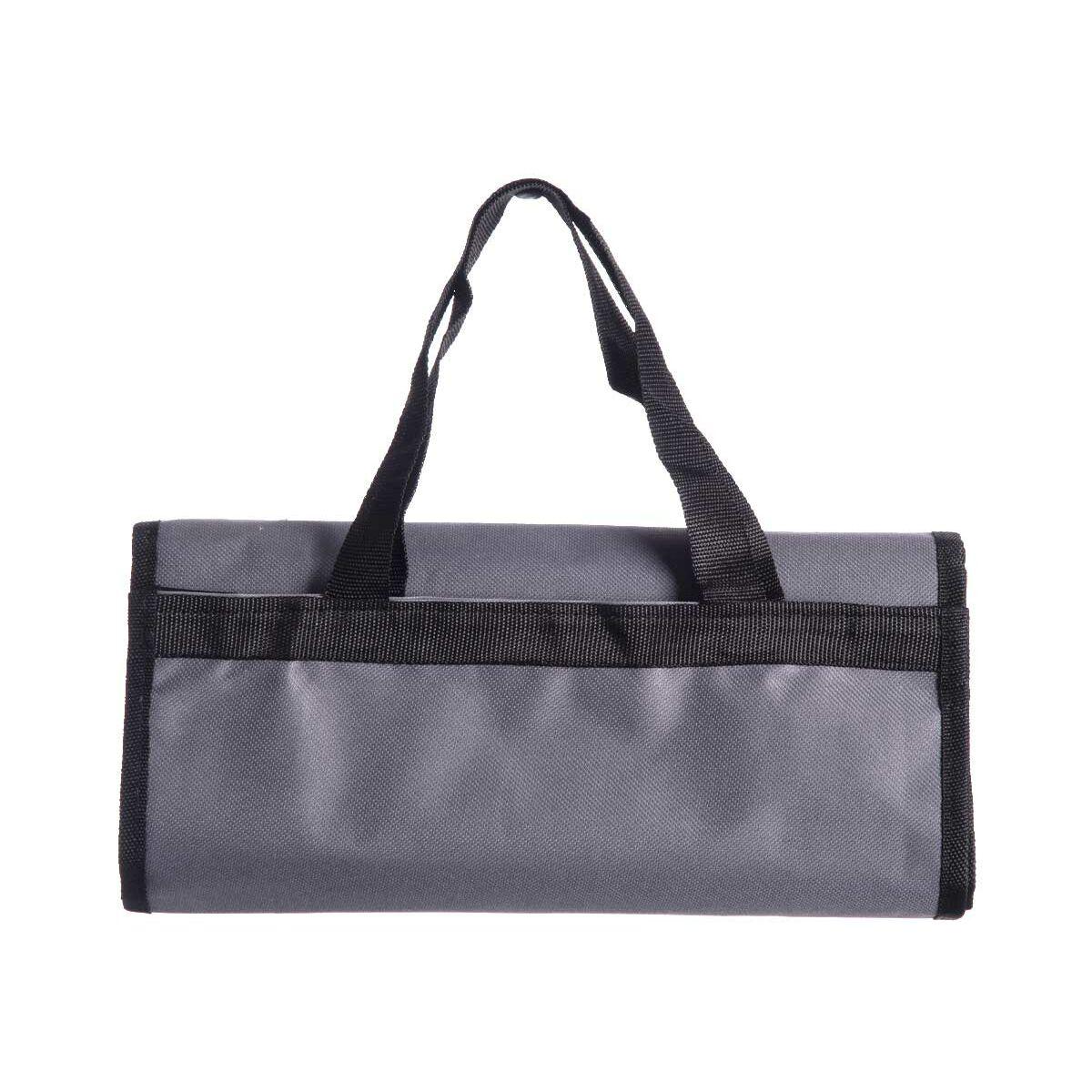 Carro de Compra Plegable Con ruedas 32 x 15 x 63 cm Gris (6 Unidades)
