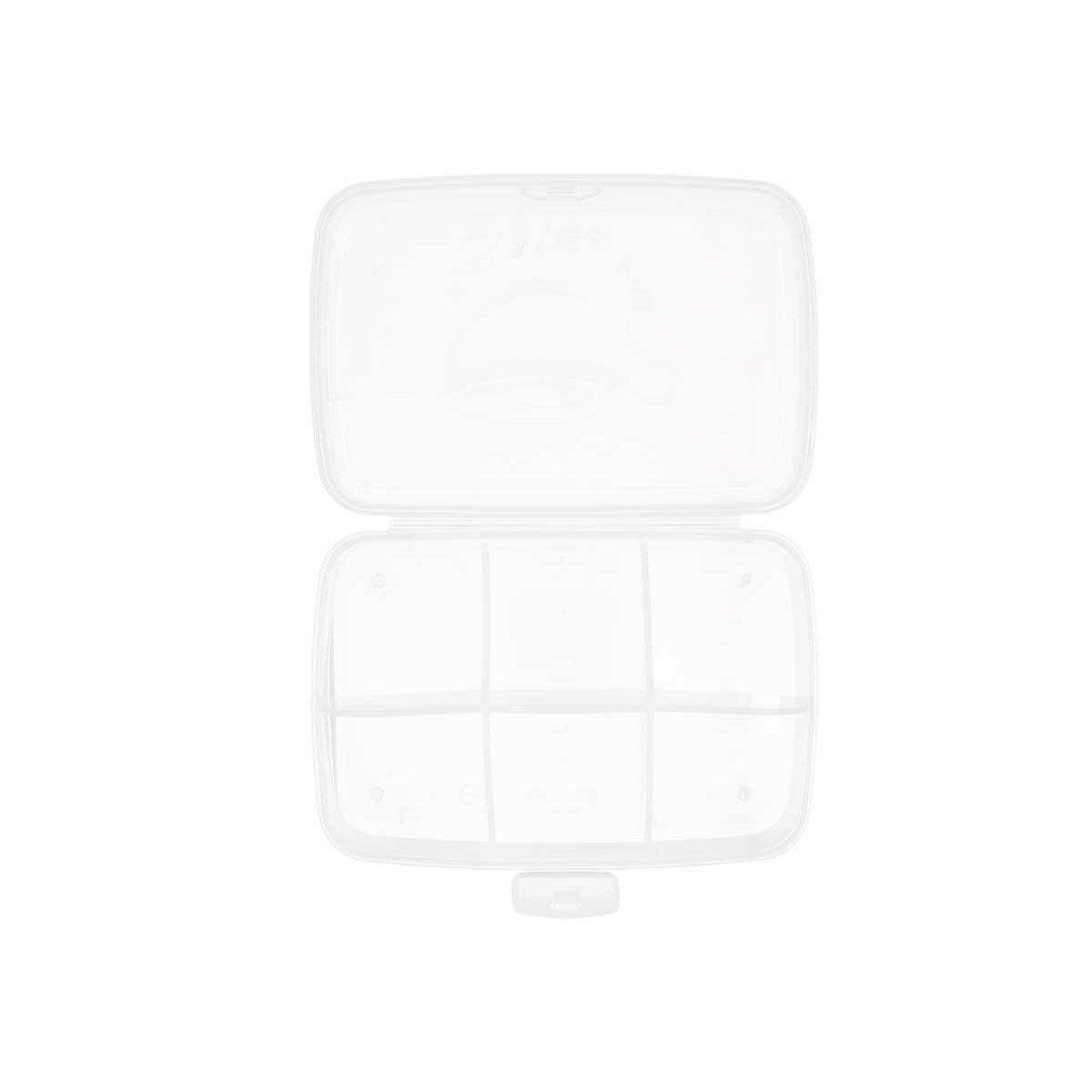 Caja con compartimentos Kinvara 02 1178 Transparente Plástico 21,5 x 8 x 14,6 cm (12 Unidades)