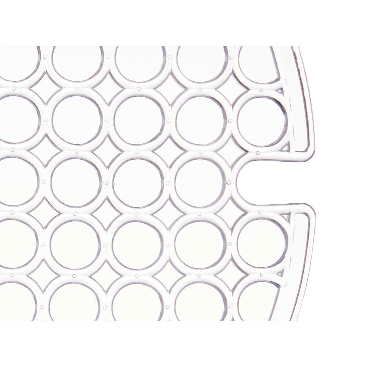 Alfombrilla Antideslizante Kinvara 29100272 Transparente Plástico 29 x 0,1 x 29 cm Fregadero (12 Unidades)