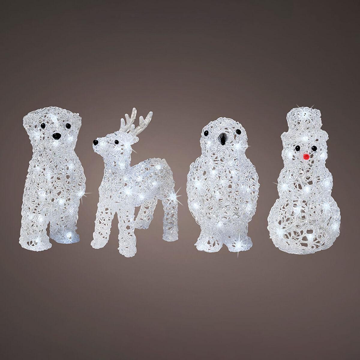 Figura Decorativa para Jardín Lumineo 491031 Animales 17 x 12 x 23 cm Navidad