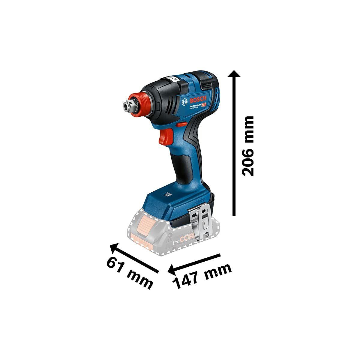 Taladro Percutor BOSCH GDX/GSB 18 V 1750 rpm 350 Nm