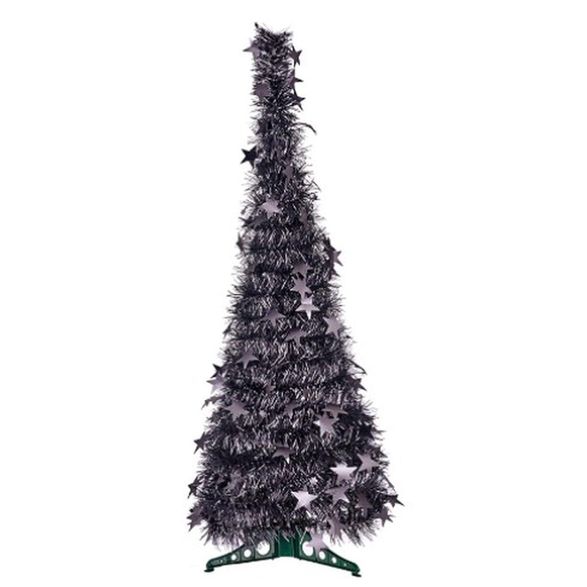 Árbol de Navidad Antracita Espumillón 37 x 37 x 105 cm (6 Unidades)
