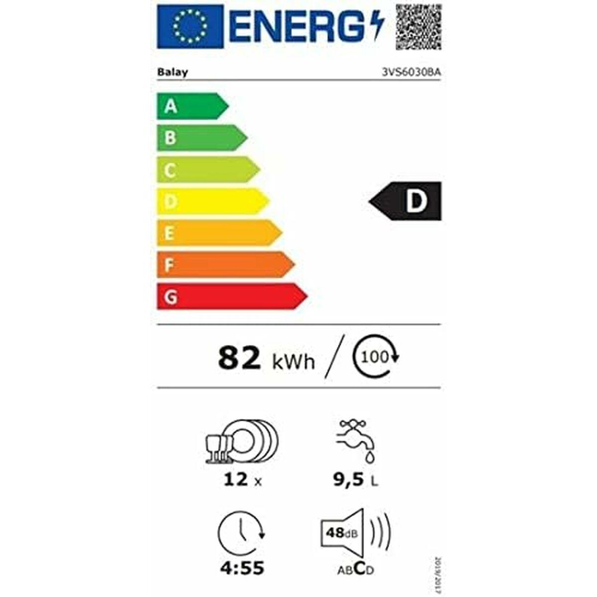 Lavavajillas Balay 3VS6030BA Blanco 60 cm
