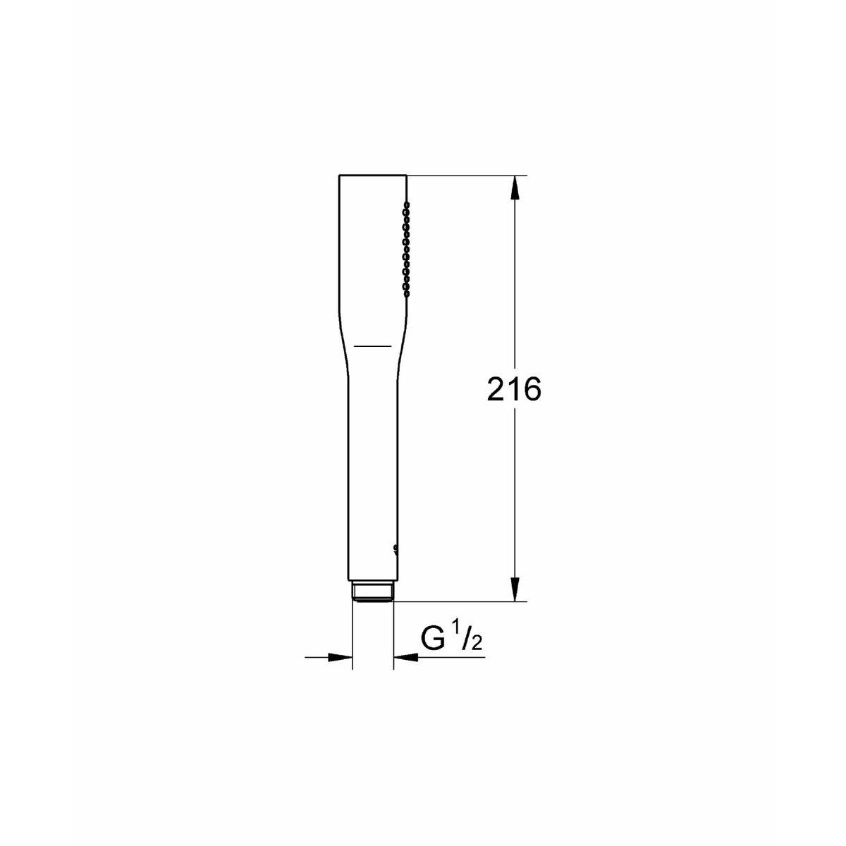 Alcachofa de Ducha Grohe 27458000 Cromado 1 Posición