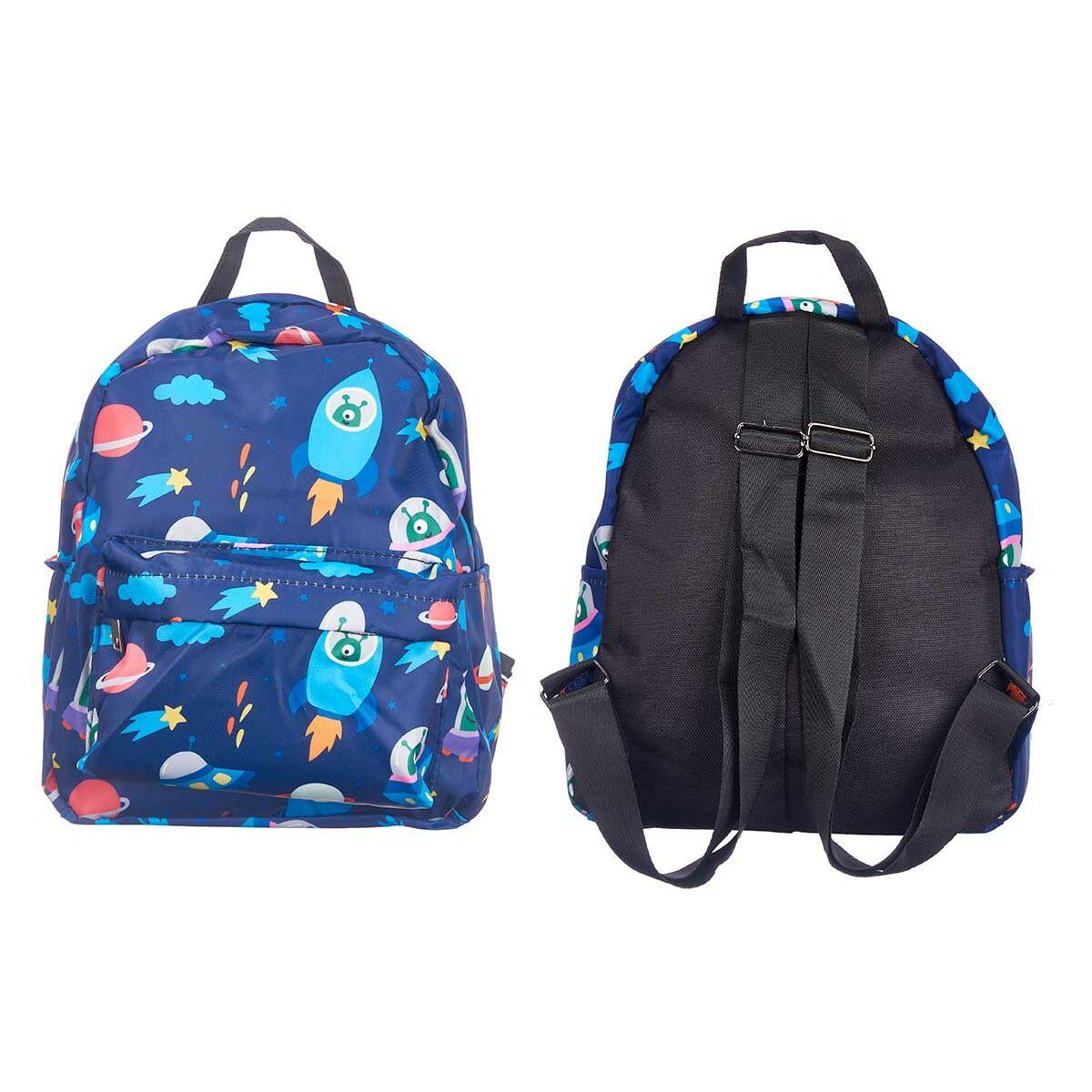Mochila Escolar Pincello 589 Multicolor 28 x 12 x 22 cm Nave Espacial (12 Unidades)