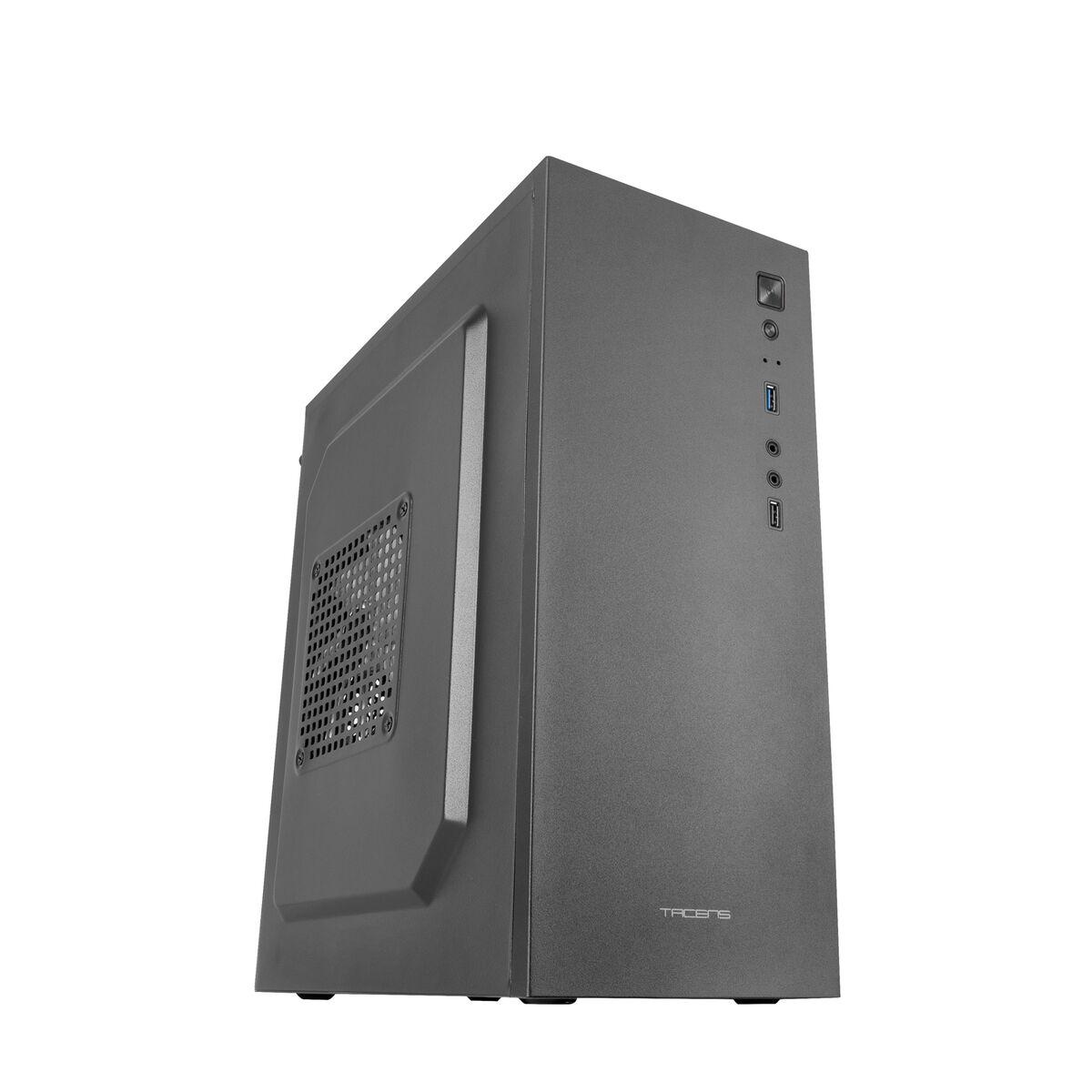 Caja ATX Tacens 2ALUXM Caja PC Minitorre Micro-ATX Ventilador 12cm Acero Ultraligero Negro Negro