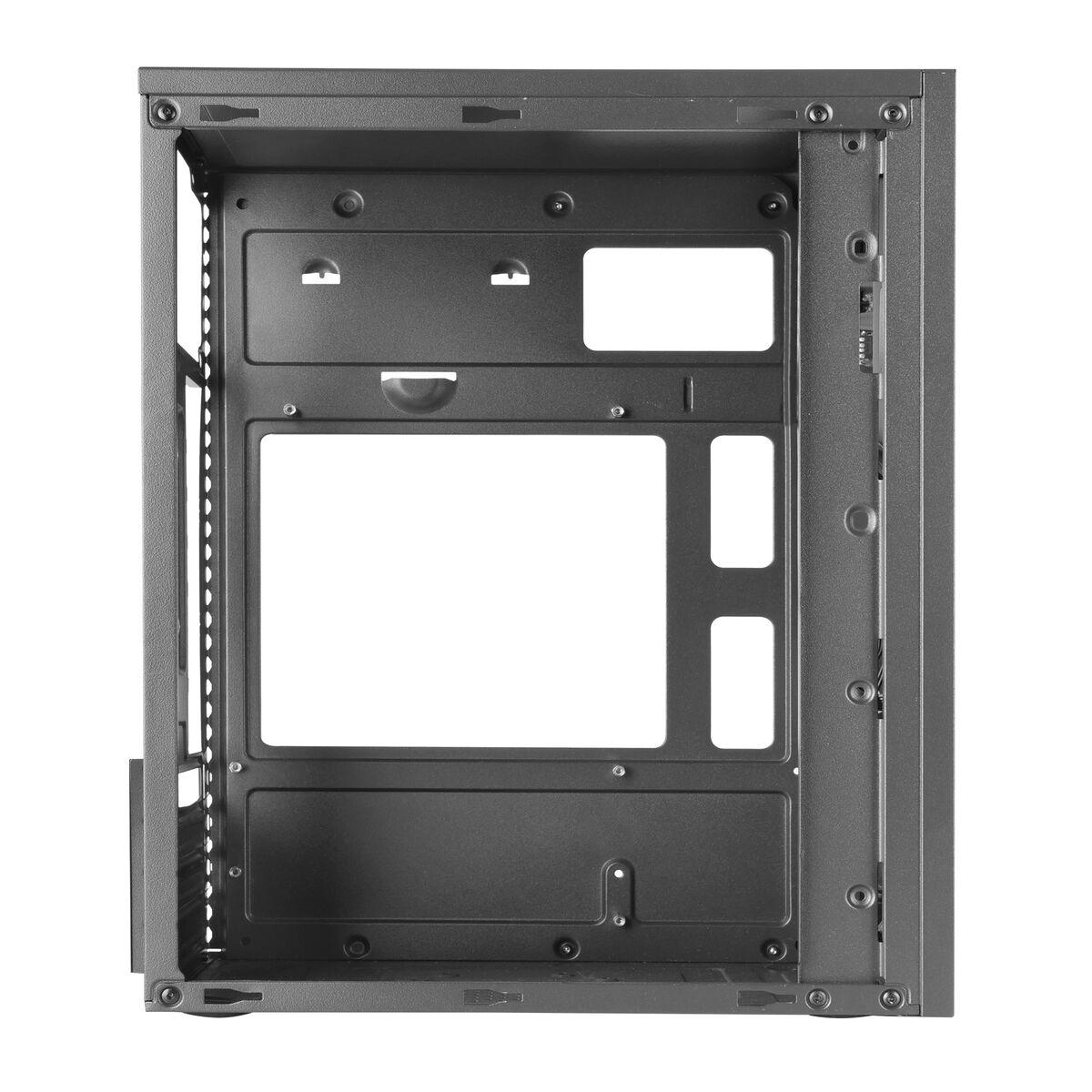 Caja ATX Tacens 2ALUXM Caja PC Minitorre Micro-ATX Ventilador 12cm Acero Ultraligero Negro Negro