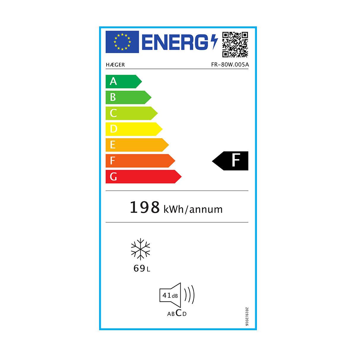 Congelador Haeger FR-80W.005A 80 L