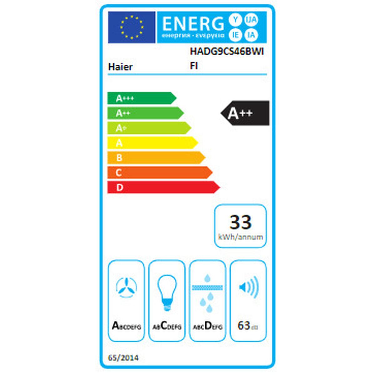 Campana Convencional Haier HADG9CS46BWIFI 90 cm Negro