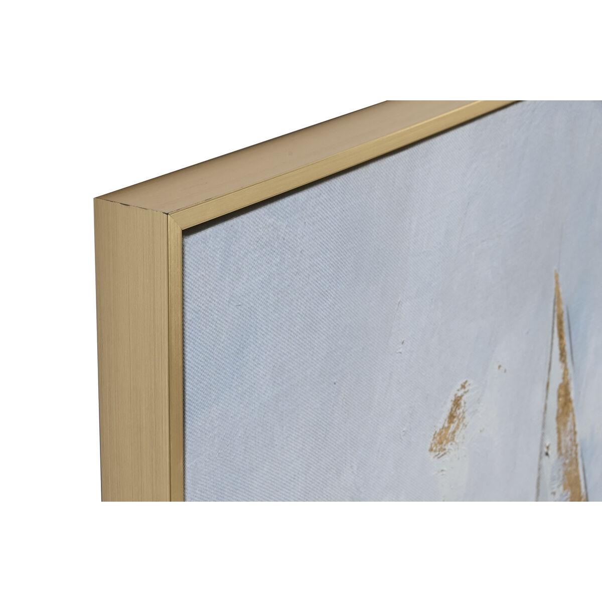 Cuadro Home ESPRIT Veleros Mediterráneo 83 x 4,5 x 123 cm (2 Unidades)