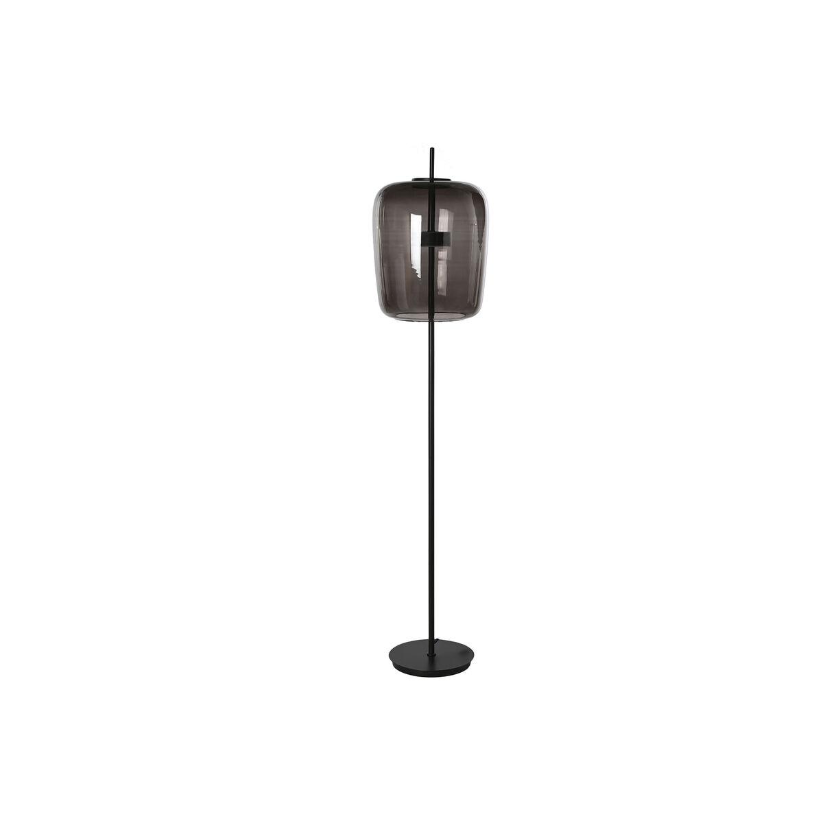 Lámpara de Pie Home ESPRIT Negro Gris Metal Cristal 35 x 35 x 168 cm