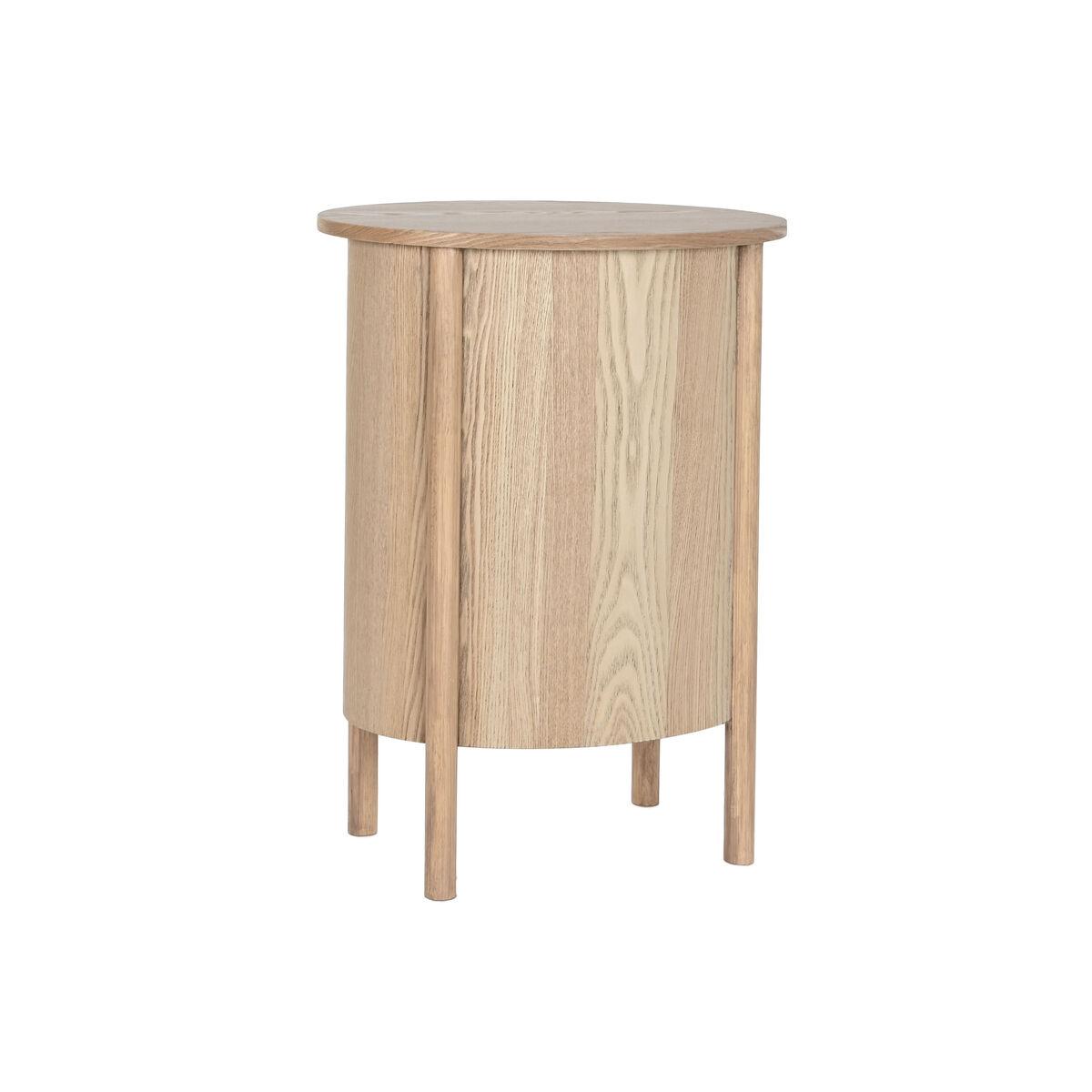 Mesita de Noche Home ESPRIT Natural Caucho 48 x 35 x 66 cm