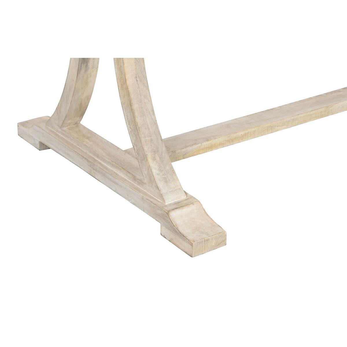 Mesa de Comedor Home ESPRIT Blanco Natural Madera de mango 200 x 100 x 76 cm