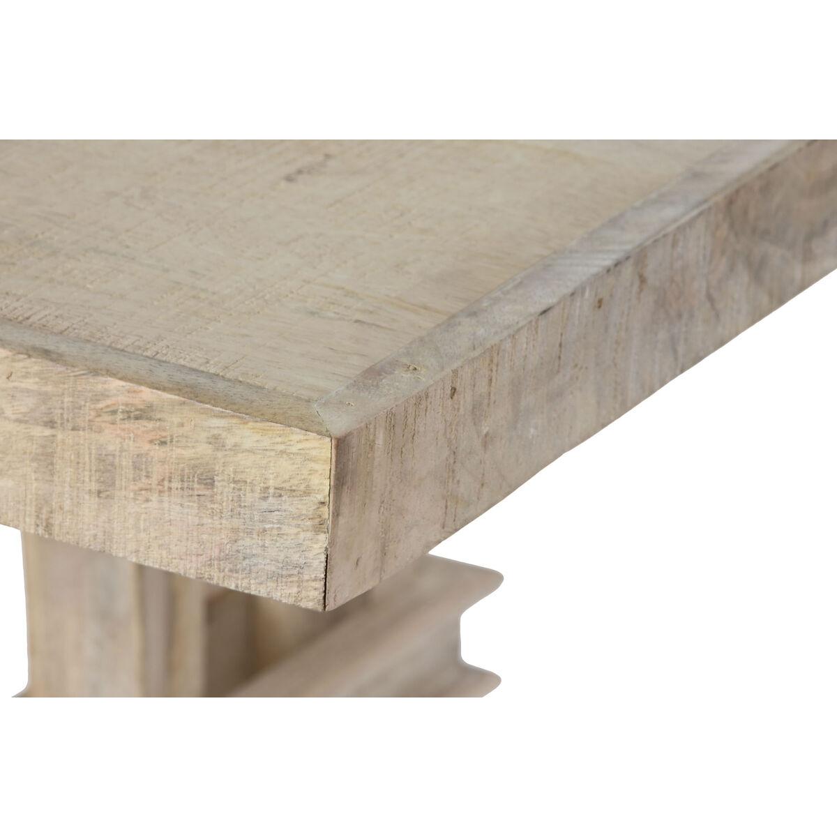 Mesa de Comedor Home ESPRIT Blanco Natural Madera de mango 200 x 100 x 76 cm