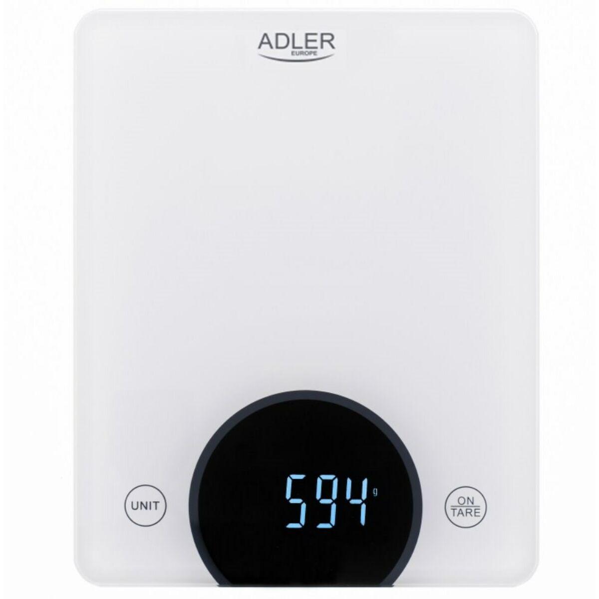 Báscula de Cocina Adler AD 3173w Blanco 10 kg