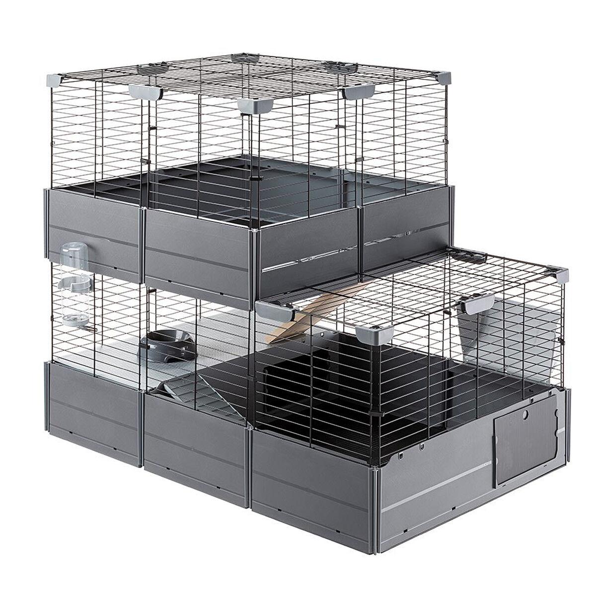 Jaula Ferplast Multipla Double 107,5 x 72 x 96,5 cm Metal Plástico