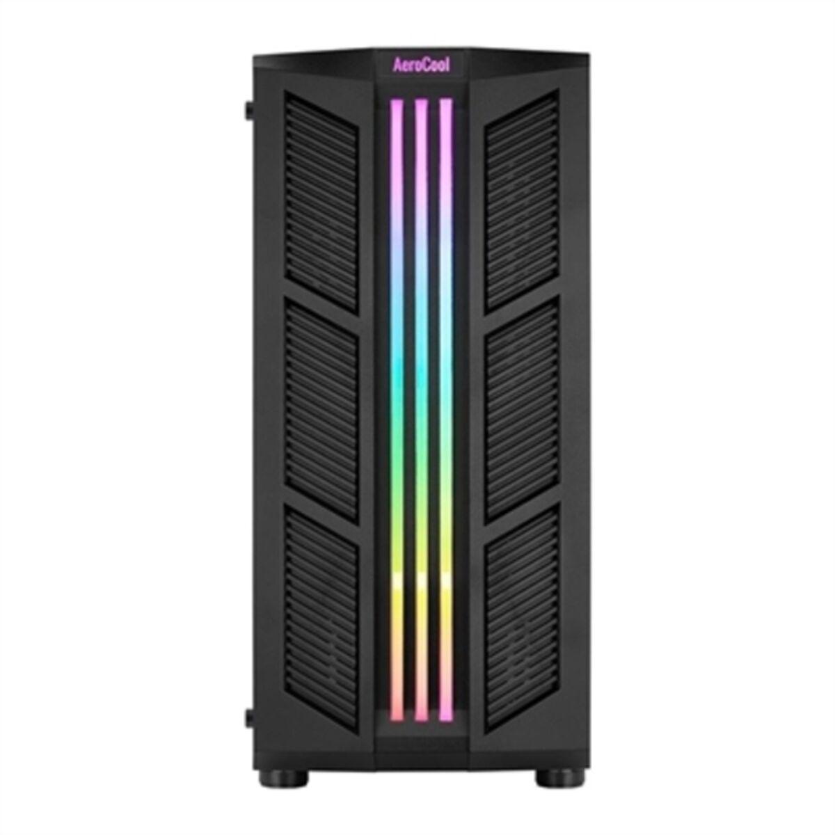 Caja Semitorre Micro ATX / ATX/ ITX Aerocool Prime Negro RGB