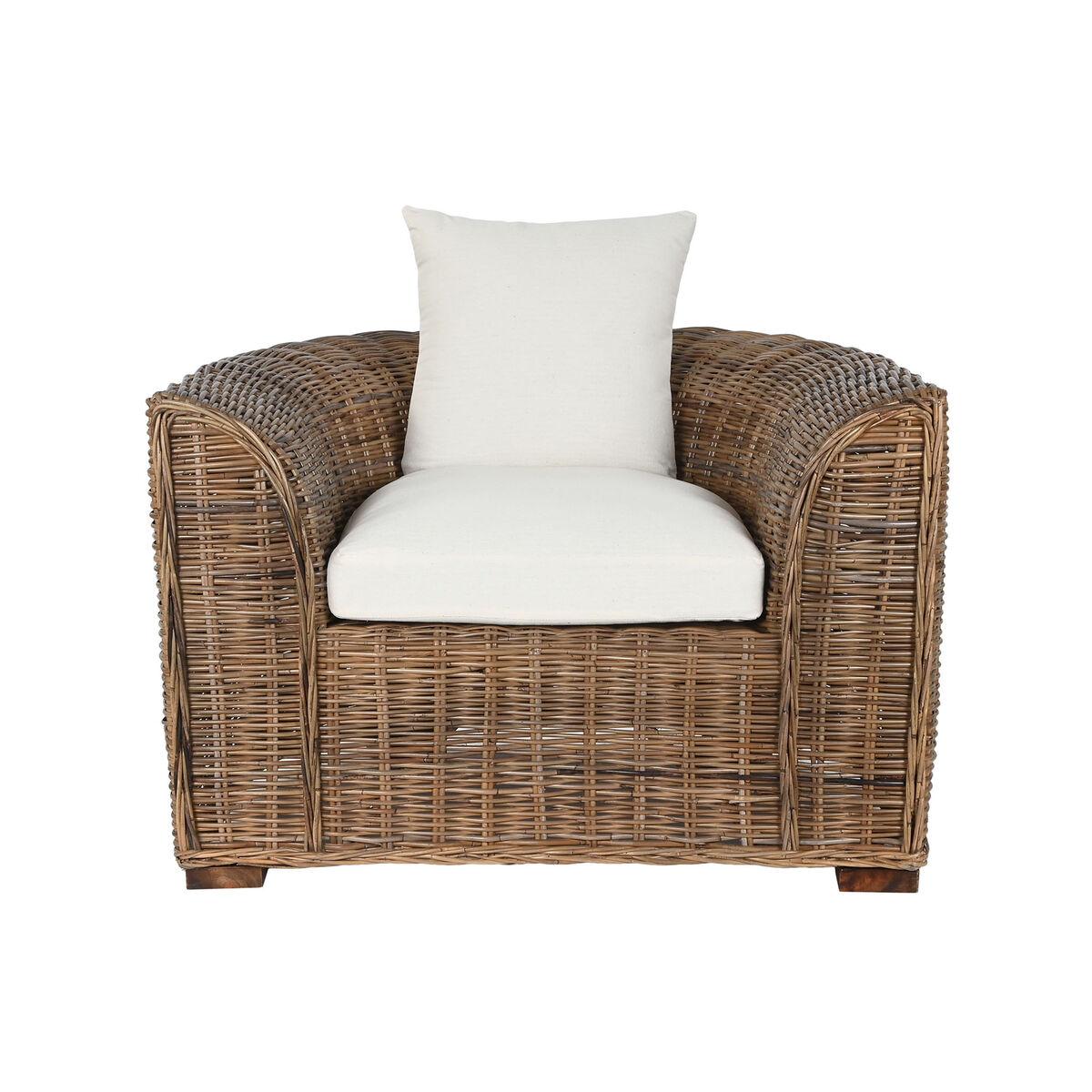 Sillón Home ESPRIT Natural Marrón oscuro 100 x 85 x 68 cm