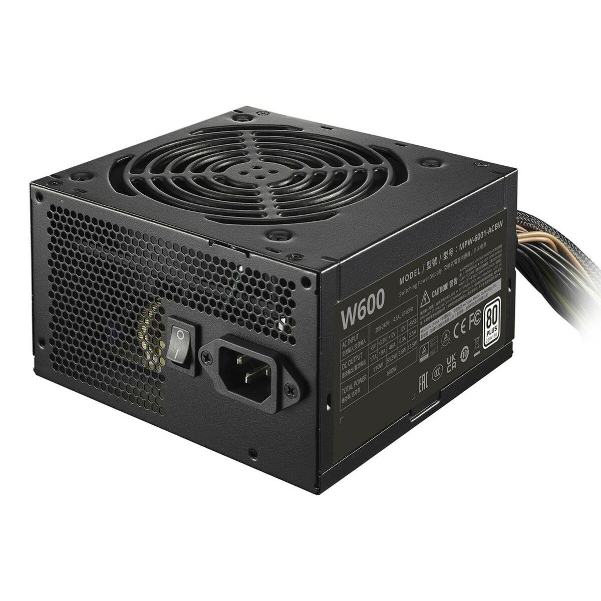 Fuente de Alimentación Cooler Master MPW-6001-ACBW-BEU 600 W 110 W TÜV CE 80 PLUS FCC Cableada ATX