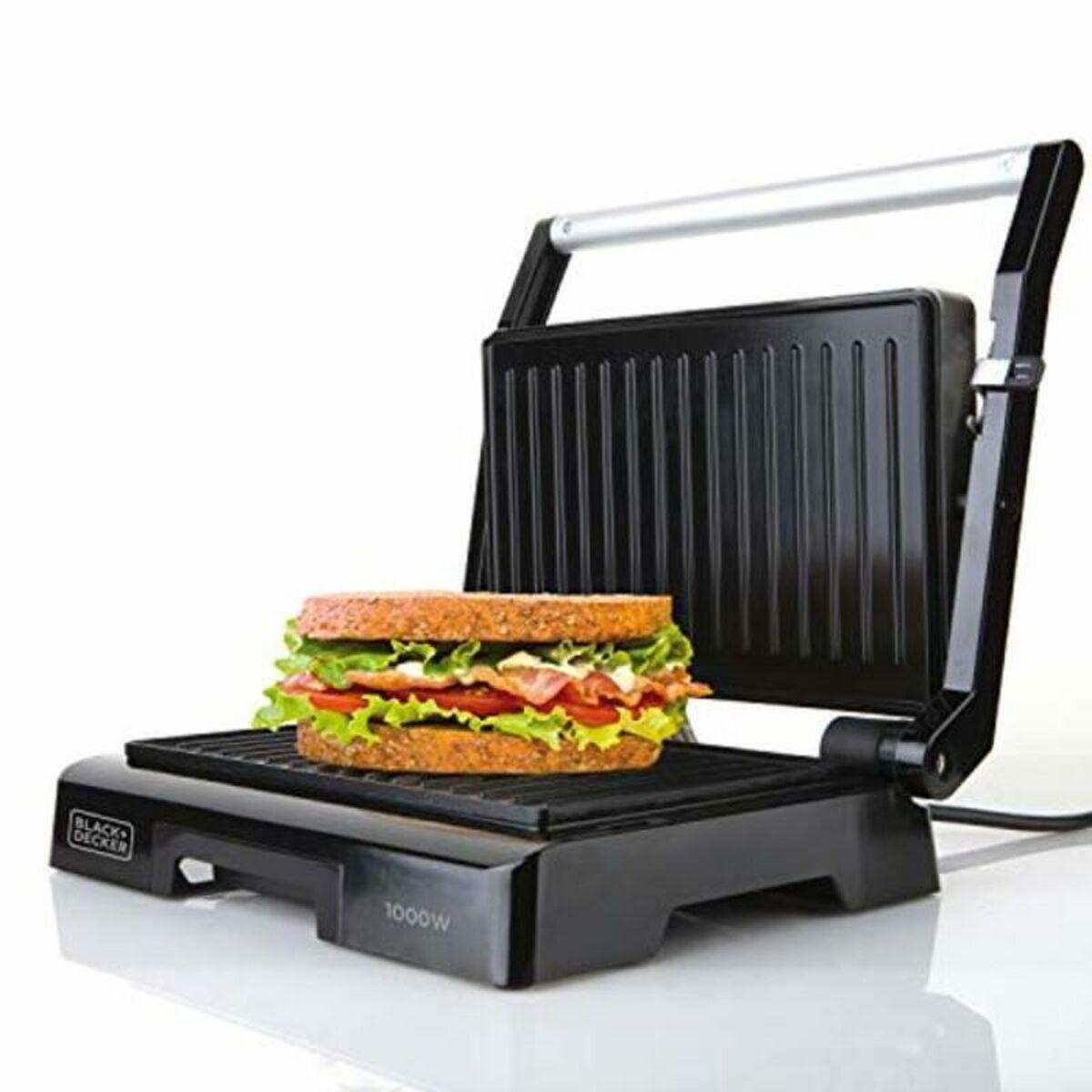 Parrilla Eléctrica Black & Decker ES9680050B 1000 W 23 x 14,5 cm