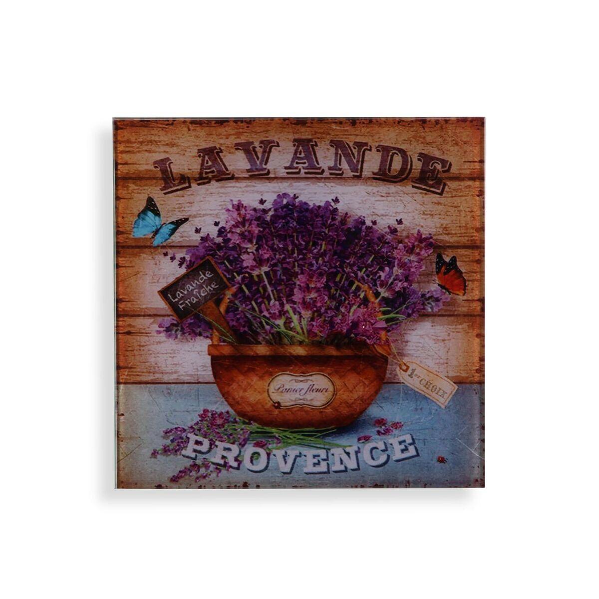 Cuadro Versa Lavanda Cristal 1 x 30 x 30 cm