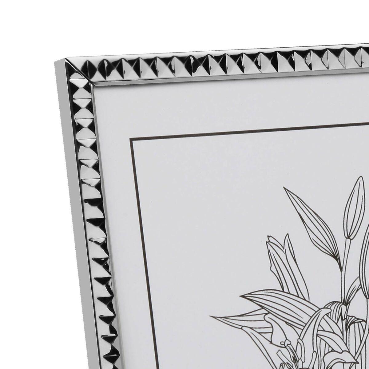 Portafotos Versa Plateado Metal Minimalista 1 x 25,5 x 20,5 cm (2 Unidades)