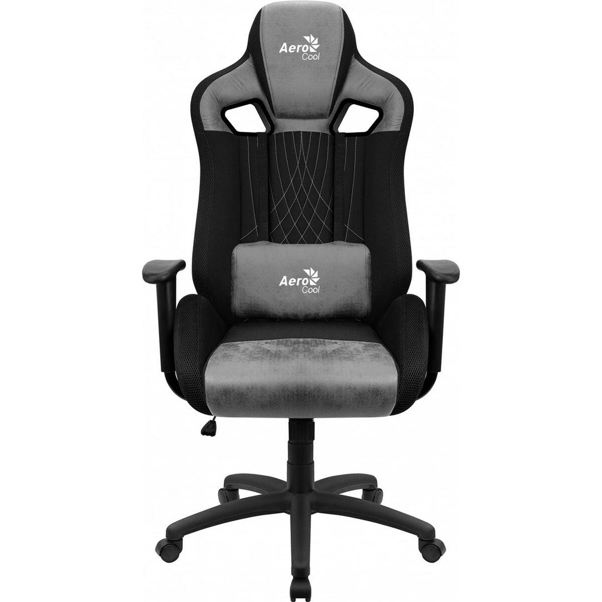 Silla Gaming Aerocool EARL AeroSuede 180º Negro Gris