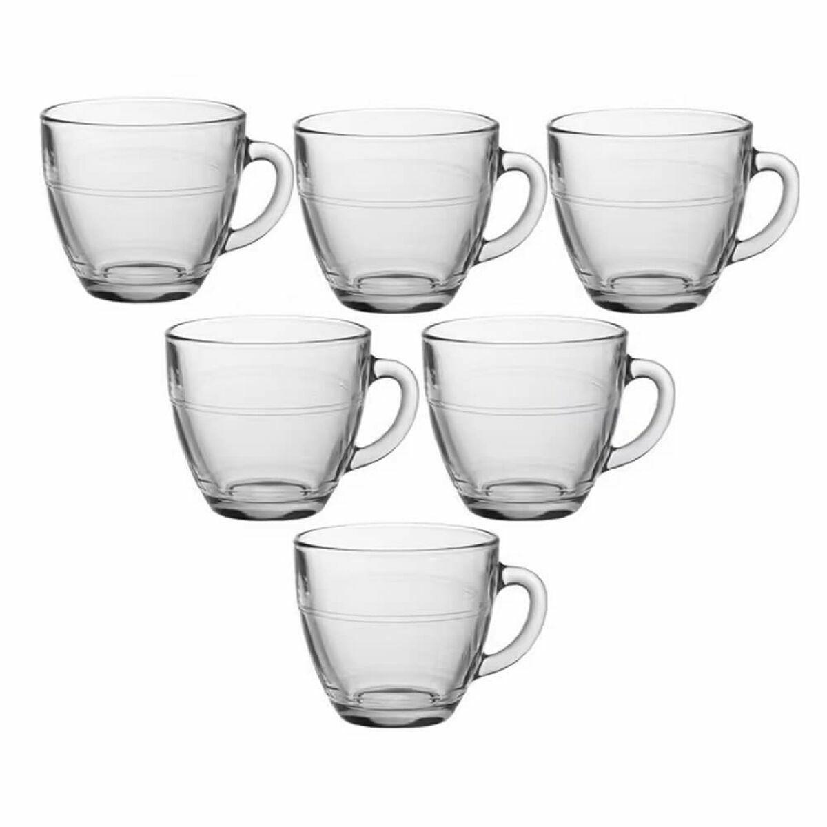 Juego de Tazas de Café Duralex Gigogne 220 ml 22 cl 6 Piezas (6 Unidades)