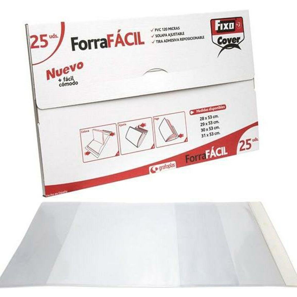 Forro para Libros Grafoplas Transparente 29 x 53 cm (4 Unidades)