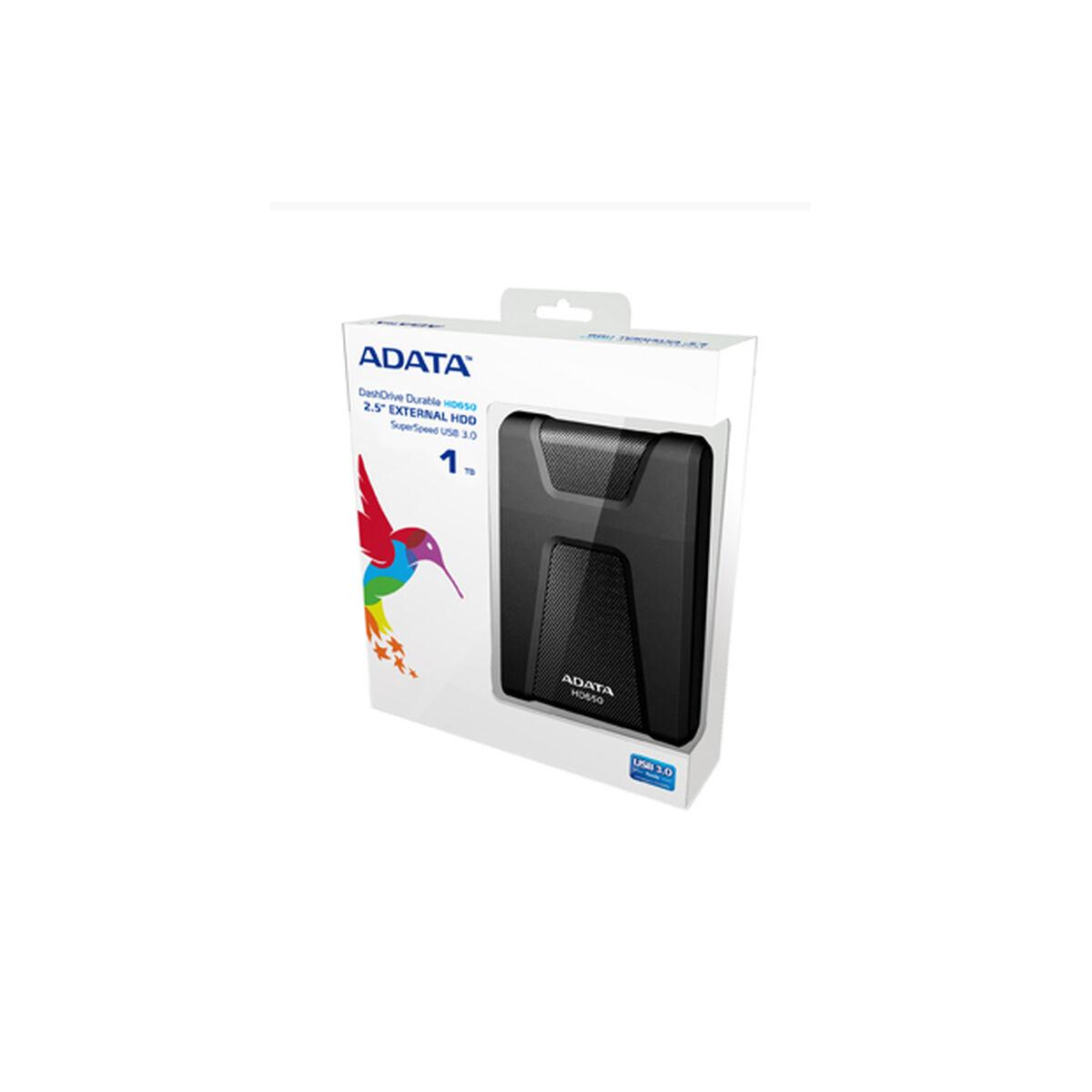 Disco Duro Externo Adata HD650 Negro 1 TB HDD