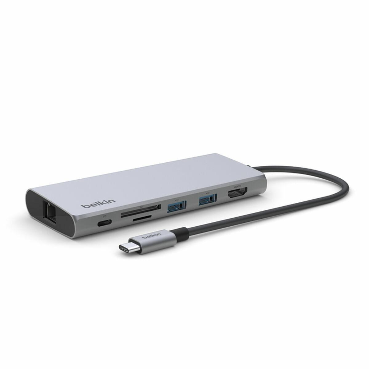 Hub USB Belkin INC009BTSGY Plateado (1 unidad)