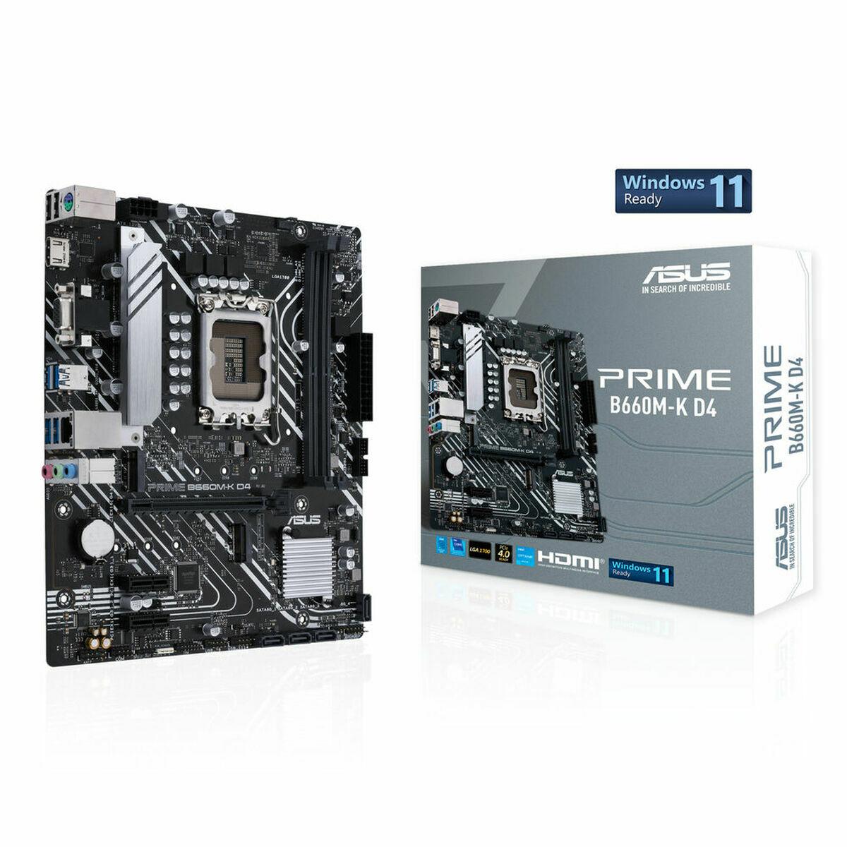 Placa Base Asus ASUCMPB660MK0 mATX 4XDDR4 LGA 1700 INTEL B660