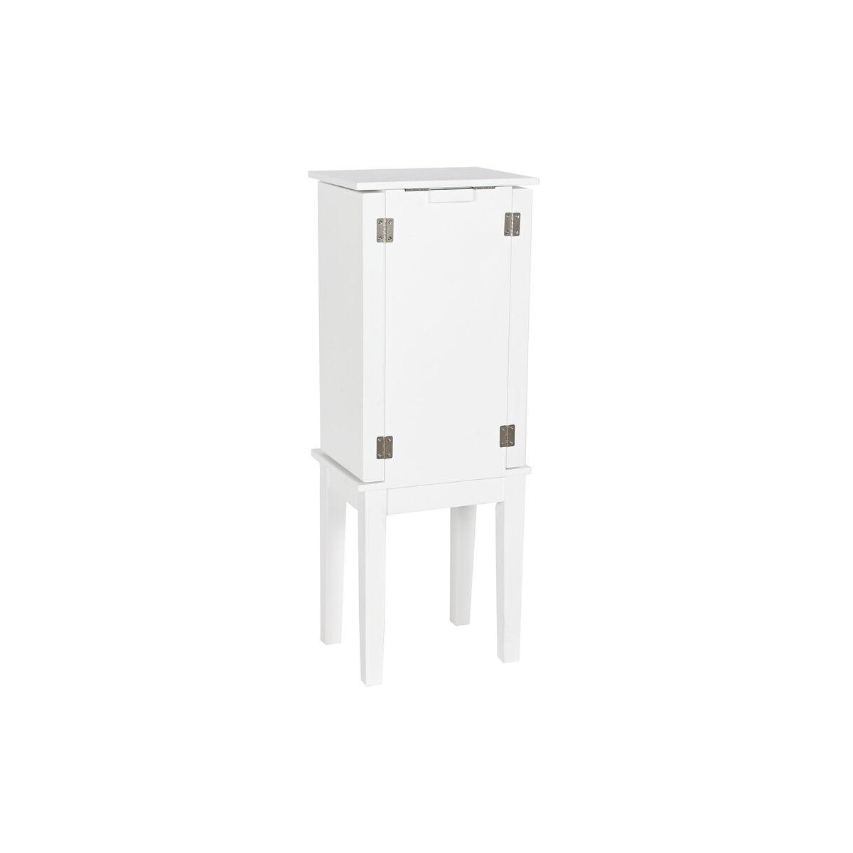 Joyero de Pie Home ESPRIT Blanco Espejo Madera MDF 34 x 26,5 x 92 cm