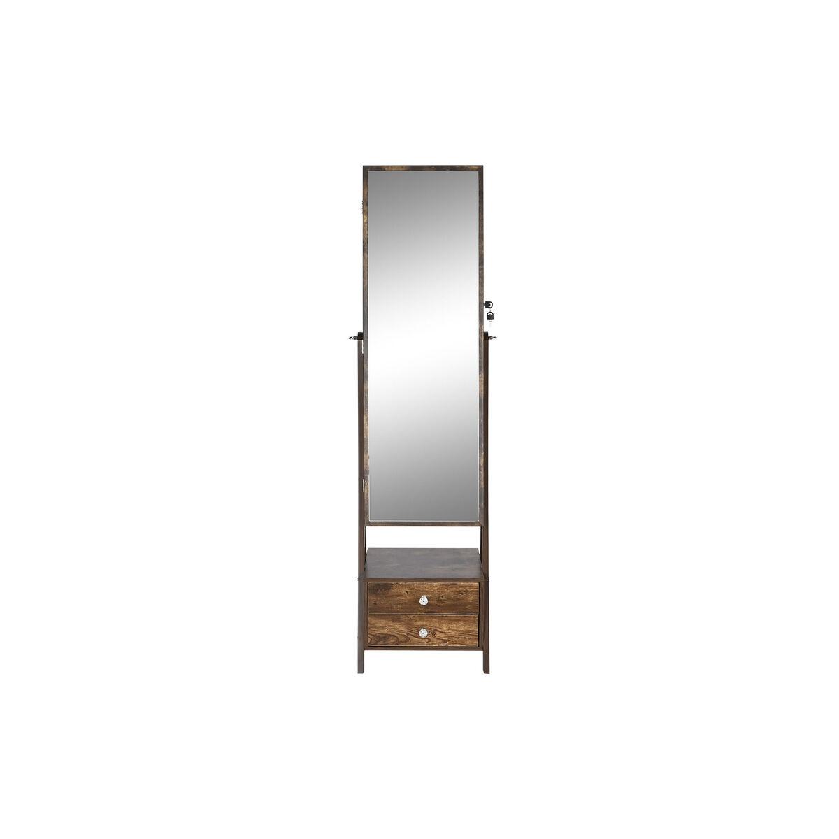 Joyero de Pie Home ESPRIT Marrón Madera MDF 45 x 36 x 154 cm