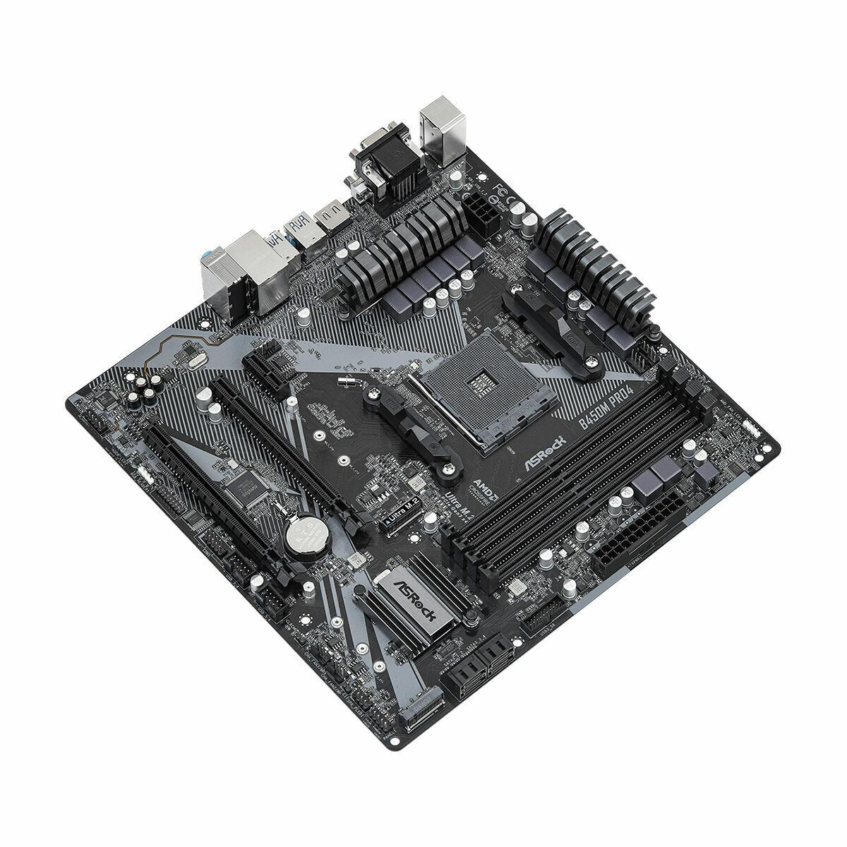 Placa Base ASRock B450M Pro4 R2.0 Socket AM4 AMD B450 AMD AM4