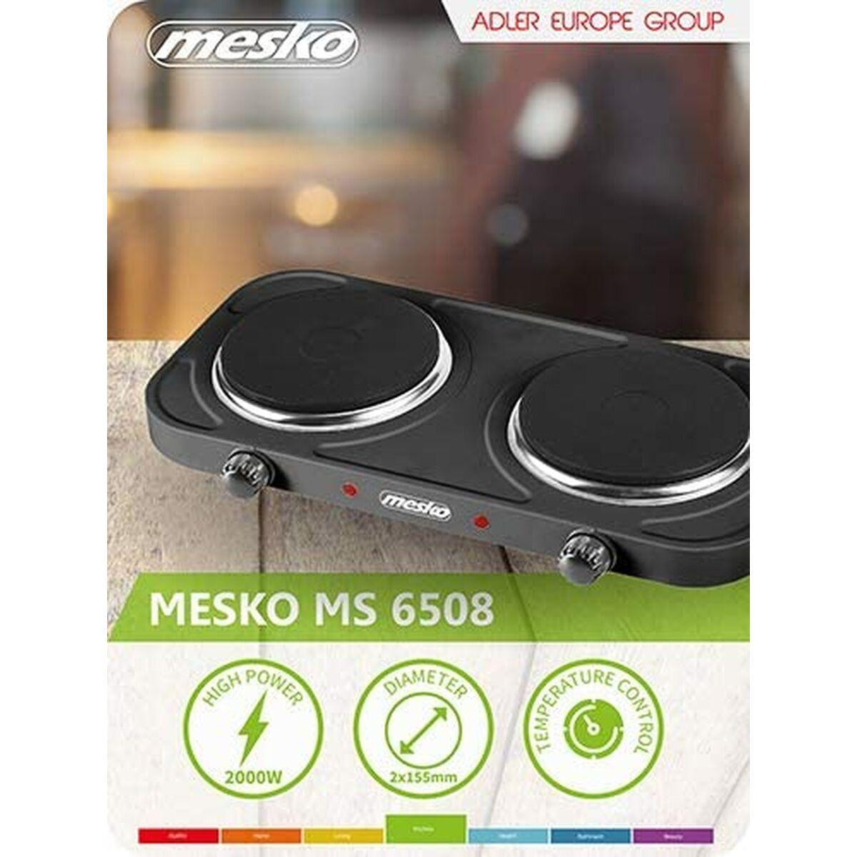 Placa Eléctrica de Cocción Adler MS 6509 Negro 2000 W