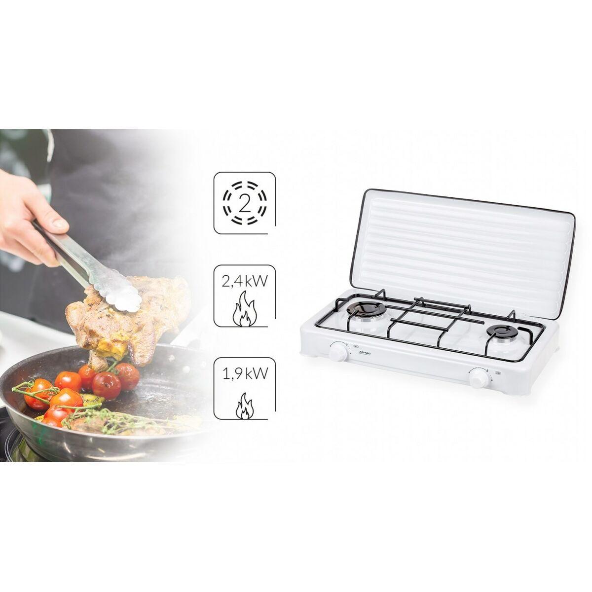 Placa de Gas Mpm KN-02/1K 59 cm 3900W