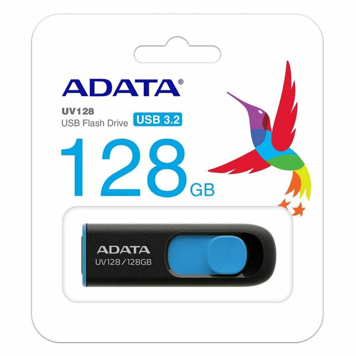 Memoria USB Adata DashDrive UV128 128 GB Negro 128 GB