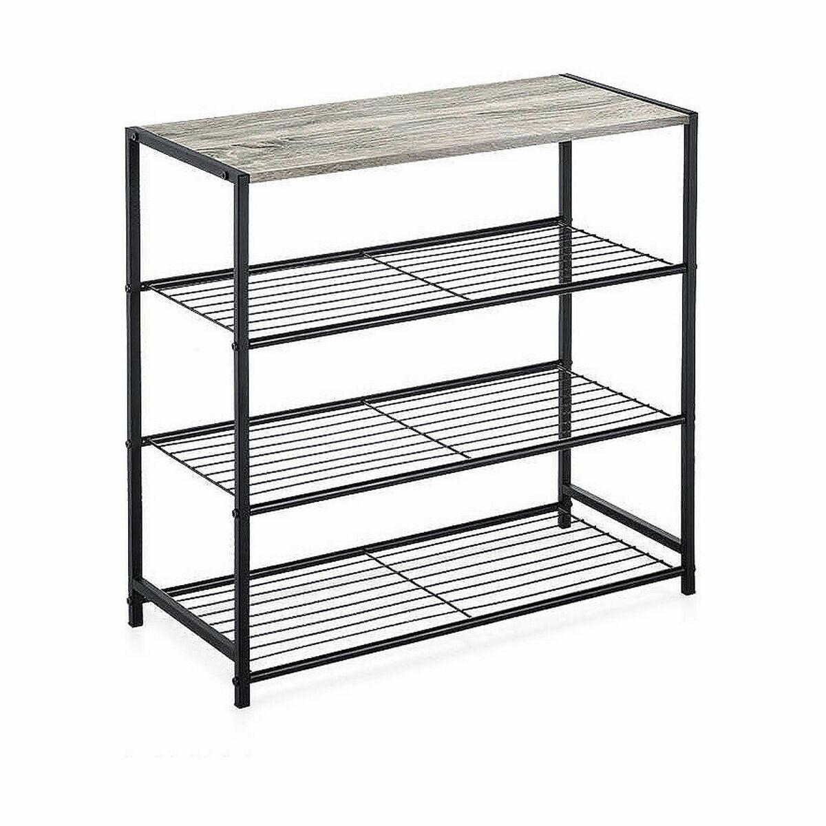 Estantería Confortime Negro Madera Metal 60 x 30 x 63,5 cm
