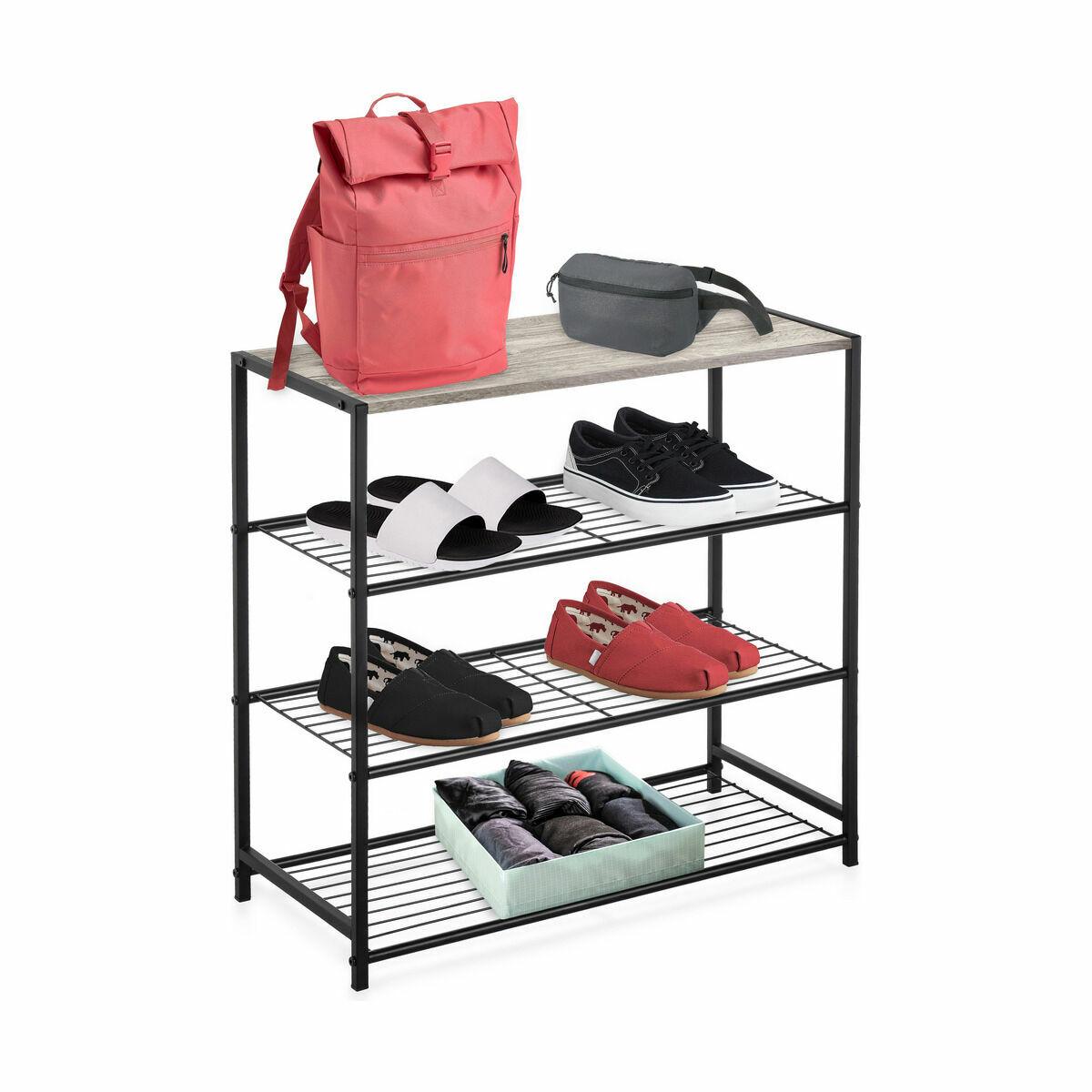 Estantería Confortime Negro Madera Metal 60 x 30 x 63,5 cm