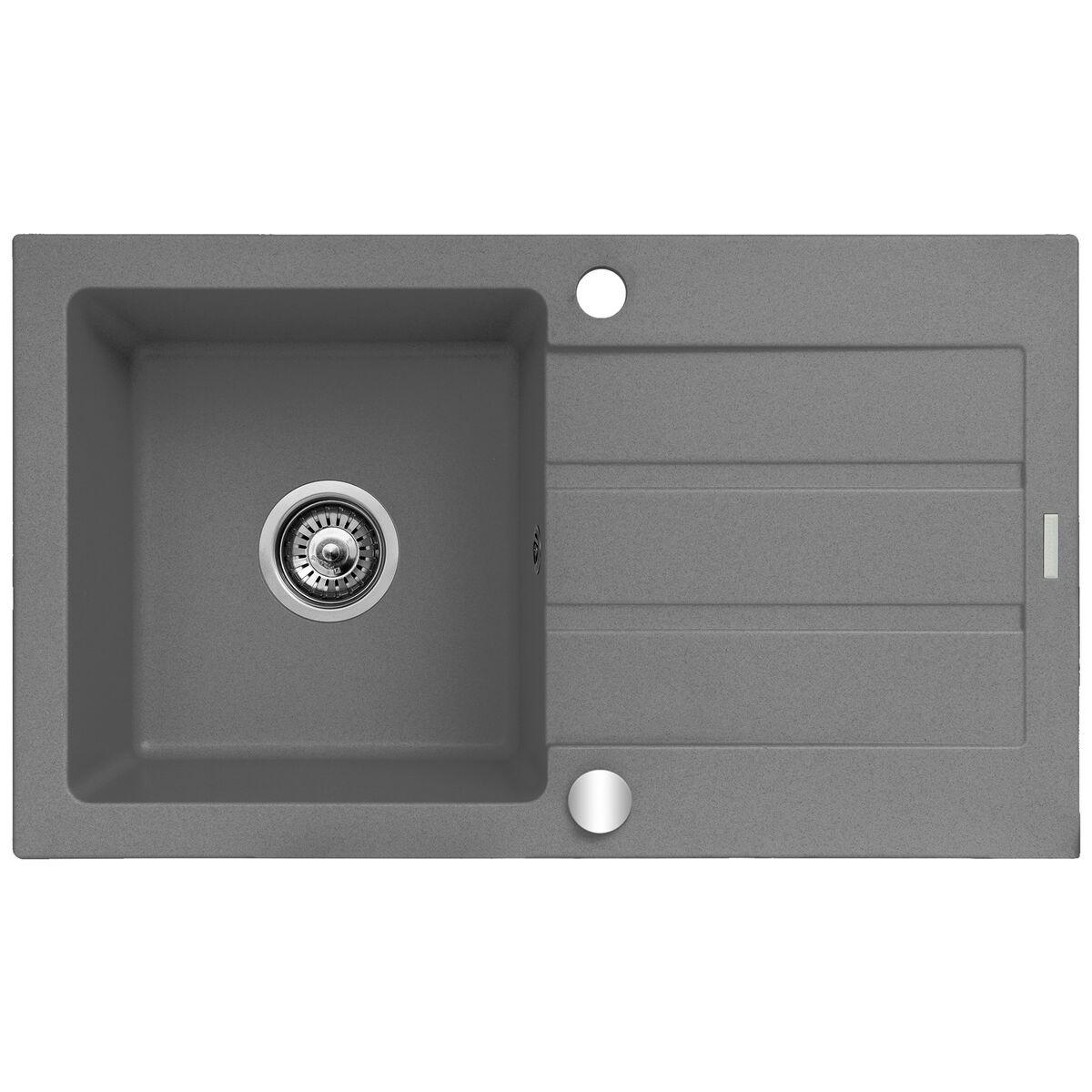 Fregadero de Un Seno Maidsinks 76 x 44 cm Gris