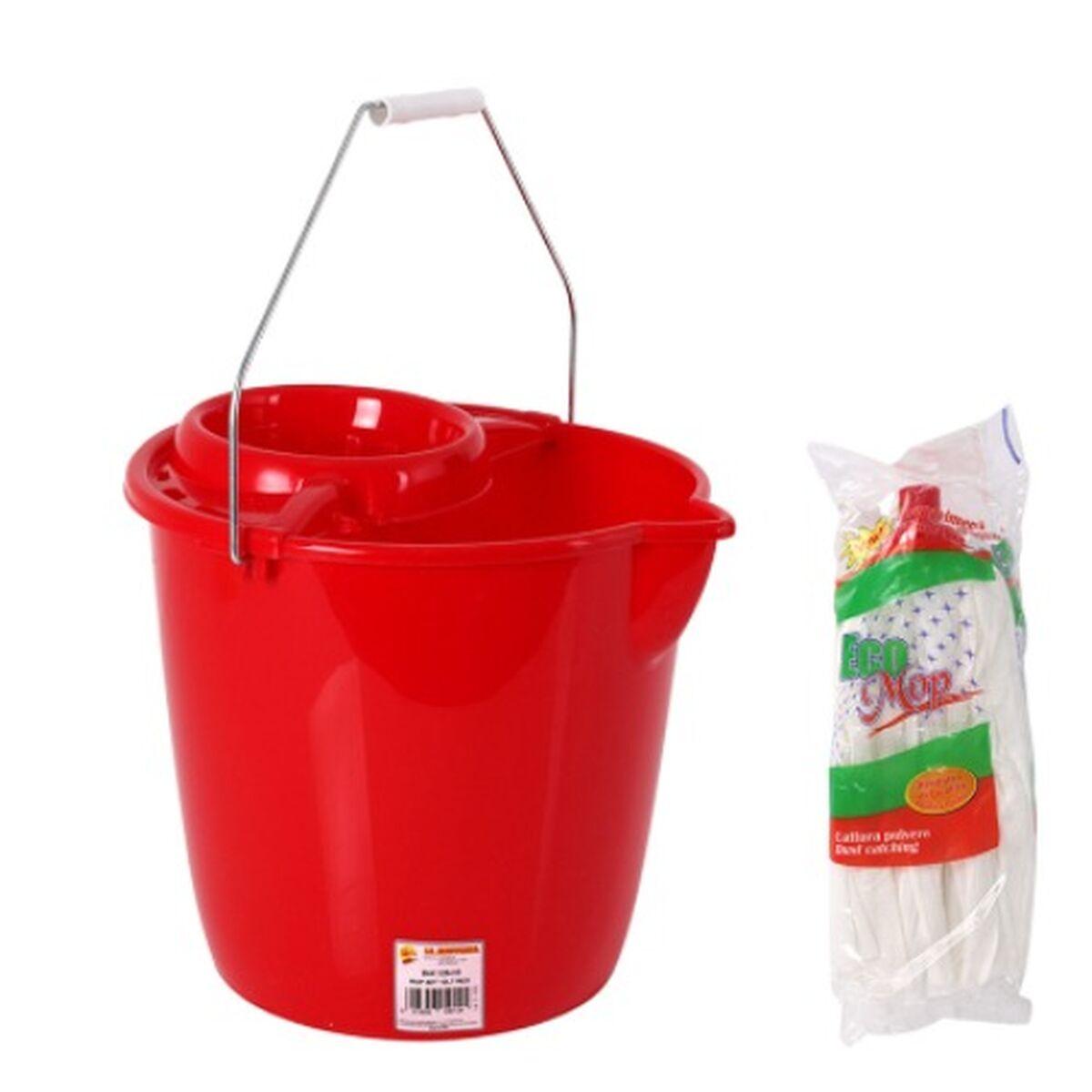 Cubo de Fregar Roja Rojo 12 L