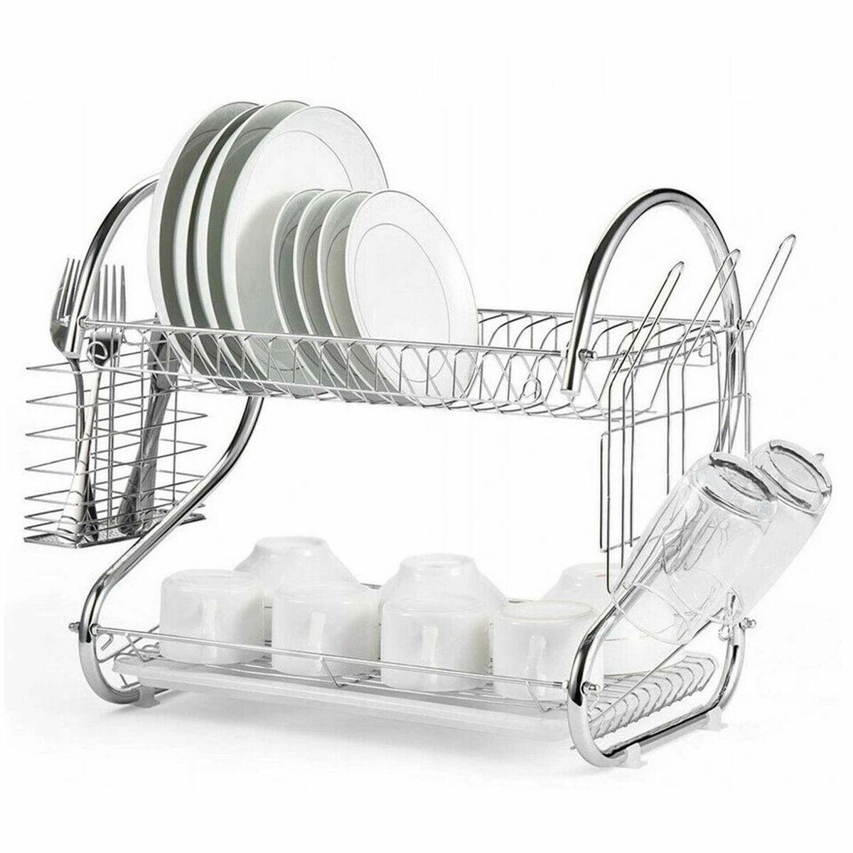 Escurridor para Fregadero Feel Maestro MR-1025-38  38 x 24 x 39 cm Plateado