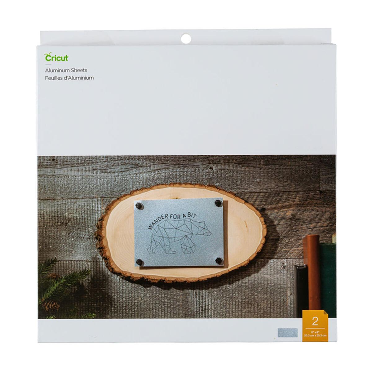 Papel de Aluminio para Plotter de corte Cricut Aluminium 2 Piezas