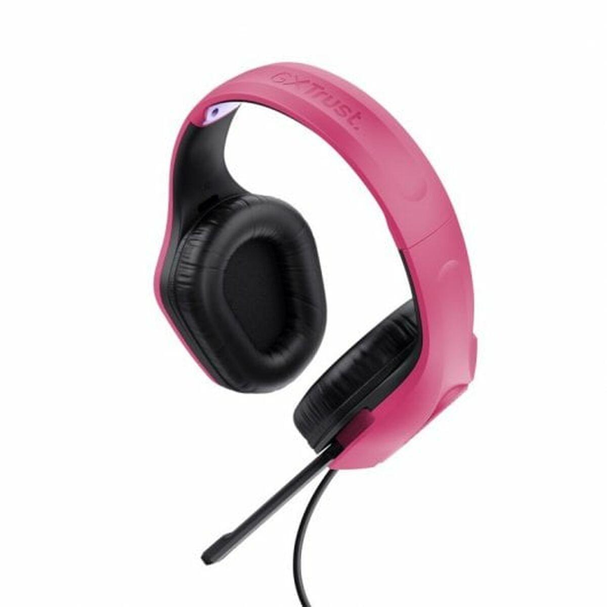 Auriculares con Micrófono Trust 24992 Negro Rosa