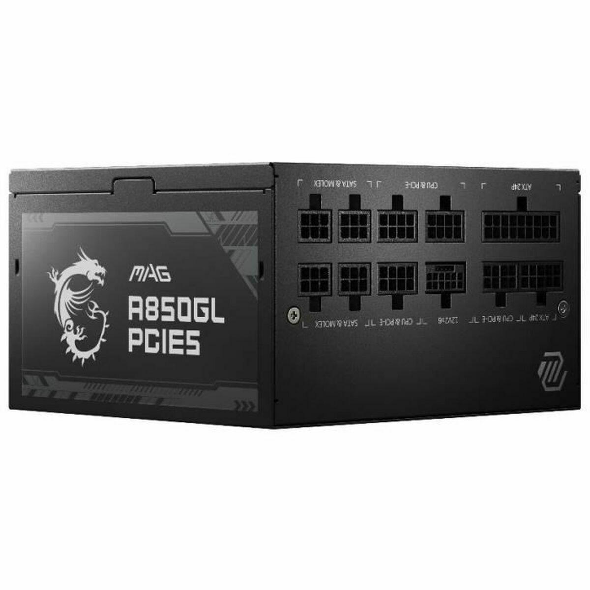 Fuente de Alimentación MSI MAG A850GL PCIE5 Modular 850 W 110 W 80 Plus Gold