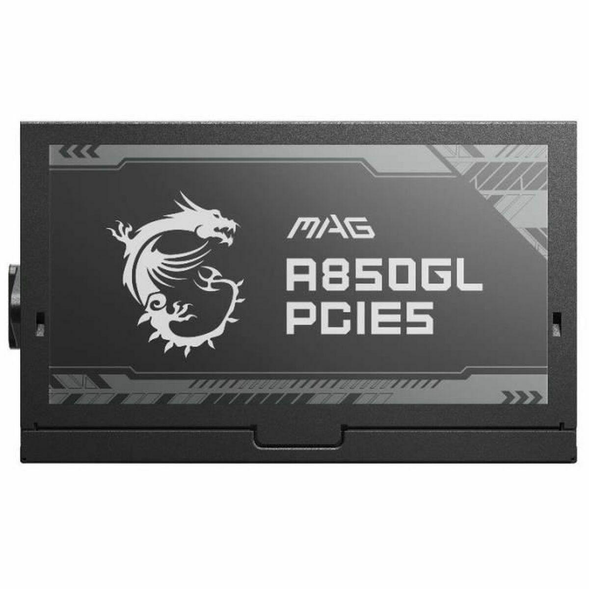 Fuente de Alimentación MSI MAG A850GL PCIE5 Modular 850 W 110 W 80 Plus Gold